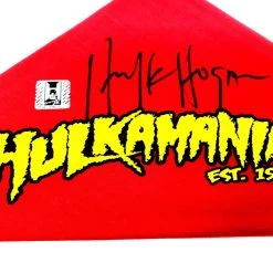 Hogan's Beach Shop Signed Hulkamania Bandana AUTOGRAPHED APPAREL