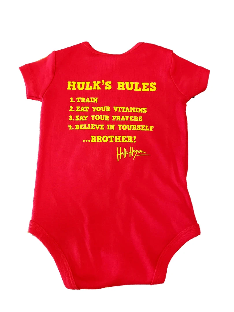 Hogan's Beach Shop KID'S Hulk Rule's Gym Onesie Hogan's Beach Shop KID'S Hulk Rule's Gym Onesie