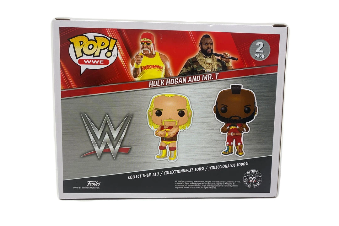 Hogan's Beach Shop Hulk Hogan & Mr. T, Hulkamania 2 Pack,Red Amazon Exclusive (51720) Signed Funko Pop! WWE - Hogan's Beach Shop Hulk Hogan & Mr. T, Hulkamania 2 Pack,Red Amazon Exclusive (51720) Signed Funko Pop! WWE -