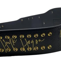 Hogan's Beach Shop AUTOGRAPHED TITLE BELTS WWE Black Intercontinental Championship Replica Title Belt