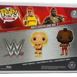 Hogan's Beach Shop Hulk Hogan & Mr. T, Hulkamania 2 Pack,White Amazon Exclusive (51720) Signed Funko Pop AUTOGRAPHED TOYS & FIGURES