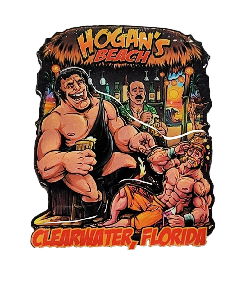 Hogan's Beach Shop SOUVENIRS 3D Andre Hogan Beach Bar Wooden Magnet Hogan's Beach Shop SOUVENIRS 3D Andre Hogan Beach Bar Wooden Magnet