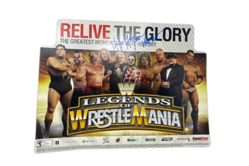 Hogan's Beach Shop AUTOGRAPHED MEDIA Legends Of Wrestlemania Poster "Hulks Vault" Signed 5 Hogan's Beach Shop AUTOGRAPHED MEDIA Legends Of Wrestlemania Poster "Hulks Vault" Signed