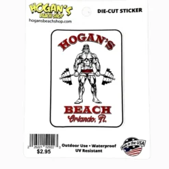 Hulk Hogan's Wrestling Shop SOUVENIRS Hogan's Gym Sticker