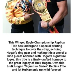 Hogan's Beach Shop BELTS Hulk Hogan "Hulkamania" Signature Series Championship Replica Title 9 Hogan's Beach Shop BELTS Hulk Hogan