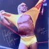 Hogan's Beach Shop Hulk Hogan Ripping Shirt Signed 18x24 AUTOGRAPHED POSTERS