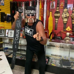 Hogan's Beach Shop Nwo Signed Weight Belt In Nwo Gear AUTOGRAPHED WEIGHT BELTS