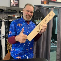 Hogan's Beach Shop AUTOGRAPHED APPAREL Signed Jim Duggan "Hacksaw" 2x4x24