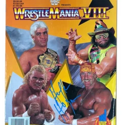Hogan's Beach Shop WWF Wrestlemania VIII 8 Wrestling Magazine Program 1992 Autographed