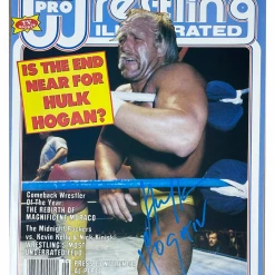 Hogan's Beach Shop Pro Wrestling Illustrated PWI Magazine June 1988 Hulk Hogan Tully Blanchard Autographed AUTOGRAPHED MEDIA