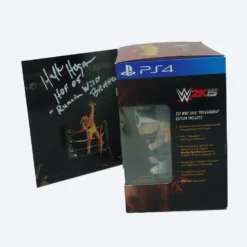 Hogan's Beach Shop WWE 2K15 PS4 Hollywood Hogan Pop Figure SIGNED