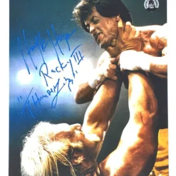Hogan's Beach Shop Signed Hogan Stalone Rocky III Poster