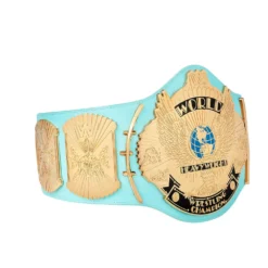 Hogan's Beach Shop WWE Replica Signed Blue Winged Eagle Championship Title Belt 9 Hogan's Beach Shop WWE Replica Signed Blue Winged Eagle Championship Title Belt