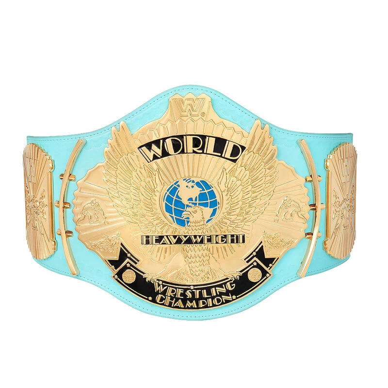 Hogan's Beach Shop WWE Replica Signed Blue Winged Eagle Championship Title Belt 1 Hogan's Beach Shop WWE Replica Signed Blue Winged Eagle Championship Title Belt