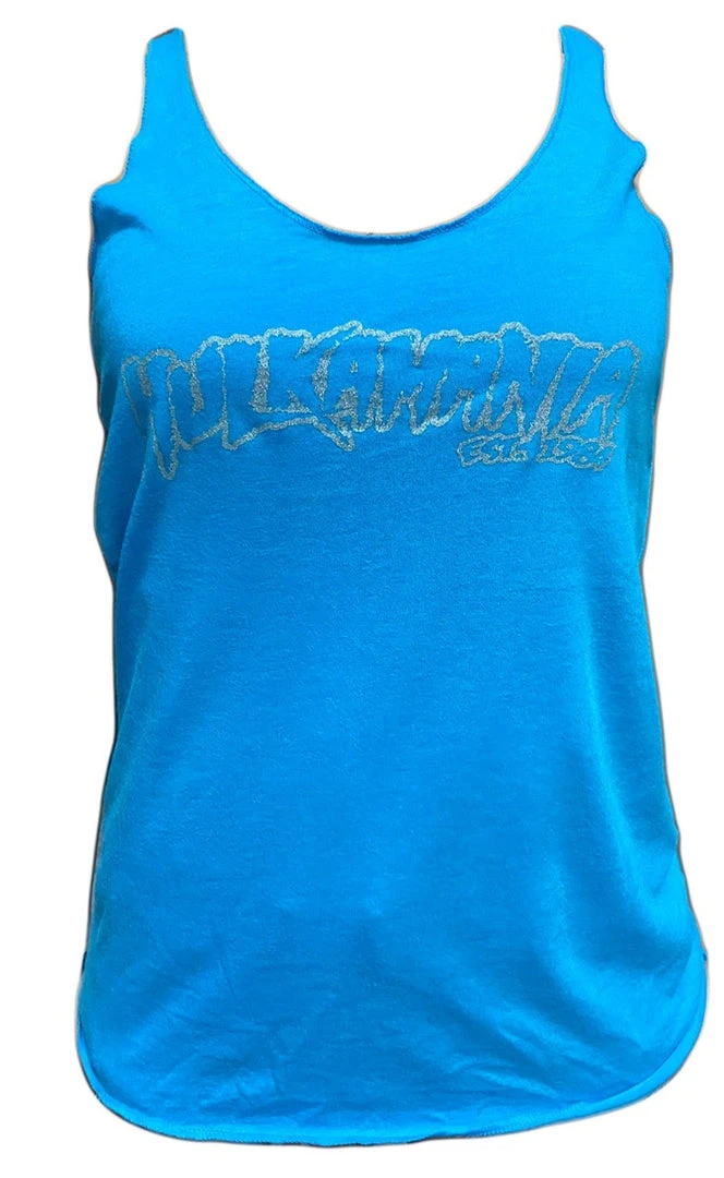 Hogan's Beach Shop Womens Blue Hulkamania TankTop Hogan's Beach Shop Womens Blue Hulkamania TankTop