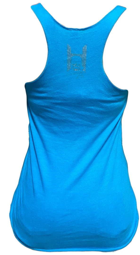Hogan's Beach Shop Womens Blue Hulkamania TankTop Hogan's Beach Shop Womens Blue Hulkamania TankTop