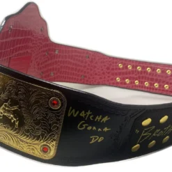 Hogan's Beach Shop WWE World Heavyweight Championship Replica Title Belt (2mm Version) Signed AUTOGRAPHED TITLE BELTS