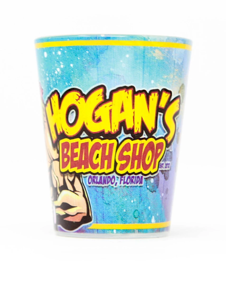 Hogan's Beach Shop HBS Blue 2oz Shot Glass Hogan's Beach Shop HBS Blue 2oz Shot Glass