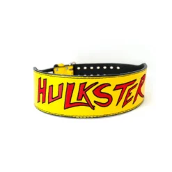 Hogan's Beach Shop Yellow Signed Hulkster Weight Belt AUTOGRAPHED WEIGHT BELTS