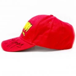 Hogan's Beach Shop AUTOGRAPHED APPAREL Hulk Hogan Signed Hulkamania FlexFit Baseball Hat