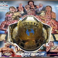 Hogan's Beach Shop AUTOGRAPHED TITLE BELTS WWE Winged Eagle Dual Plated Championship Replica Title Signed