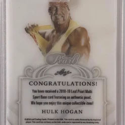 Hogan's Beach Sales 36 Hogan's Beach Shop “PEARL” 8/8 Hulk Hogan Singed Trading Card TRADING CARDS