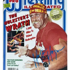 Hogan's Beach Shop PWI Magazine September 1990 - Hulk Hogan Pro Wrestling Illustrated WWF Autographed
