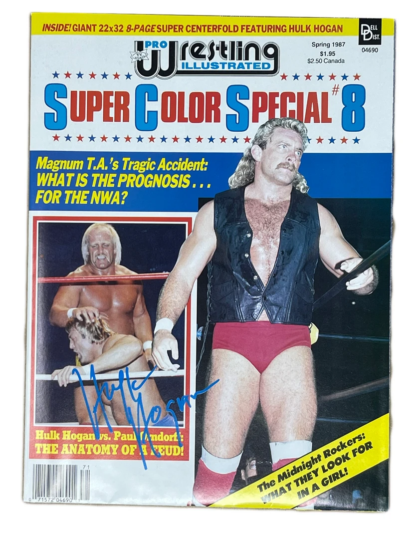 Hogan's Beach Shop AUTOGRAPHED MEDIA 1987 Pro Wrestling Illustrated Hulk Hogan Magazine Autographed Hogan's Beach Shop AUTOGRAPHED MEDIA 1987 Pro Wrestling Illustrated Hulk Hogan Magazine Autographed