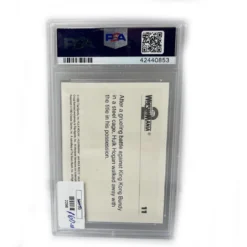 Hogan's Beach Sales 32 Hogan's Beach Shop TRADING CARDS Signed 1990 WWF Classic Series 2 #11 Mint Wrestlemania 2 "9" Graided