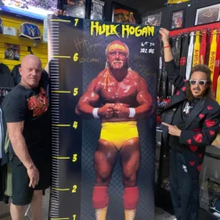 Hogan's Beach Shop Life Size Hulk Hogan Poster Signed AUTOGRAPHED POSTERS