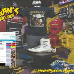 Hogan's Beach Shop Famous Ring Worn Shoe "That Was Stolen"& Returned Signed AUTOGRAPHED APPAREL
