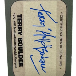 Hogan's Beach Sales 30 Hogan's Beach Shop TRADING CARDS Signed 1979 "Terry Boulder" NWA Southeast Heavy Weight Champion Card